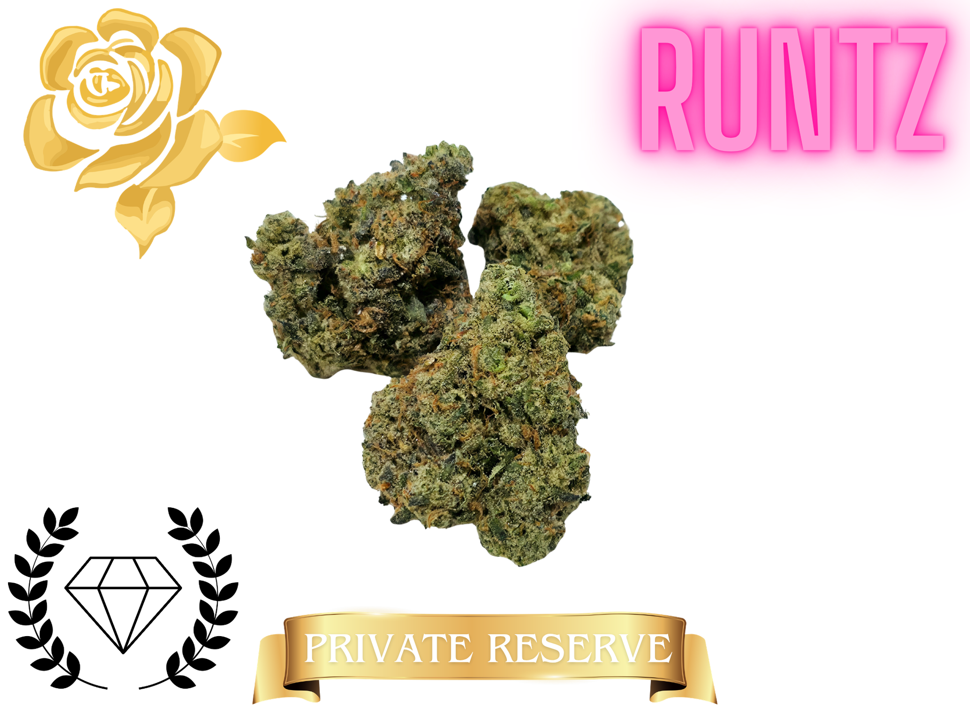 Rose Gold Runtz- Elite Tier- THCa- Sativa / 1 Gram